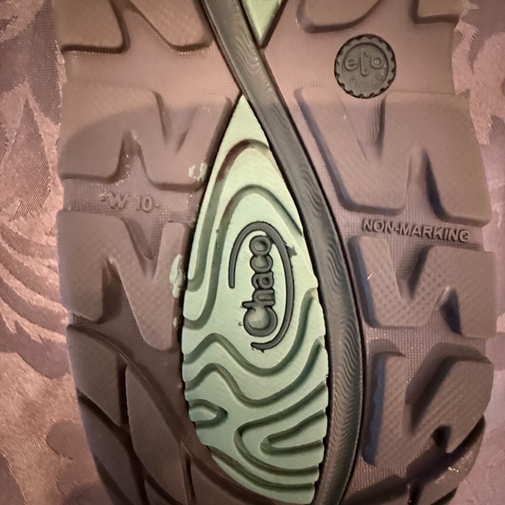 Chaco Z/2 Classic Women's W10 Floral Green Teal Strappy Hiking Sandals - Picture 9 of 10